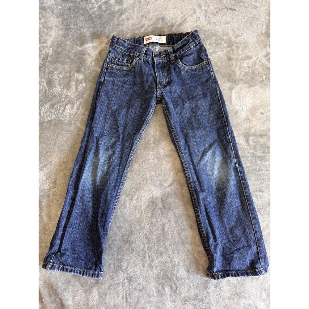 Levi's 505 Boys Size 8 (24x22) Jeans Adjustable Regular Fit Denim